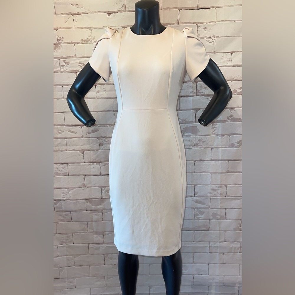 Calvin Klein Cream Midi Dress